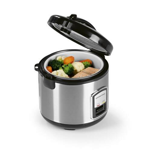 GourmetMaxx 14655 Rice Cooker Silver with Steam Function 2
