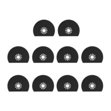 Oscillating Saw Blades Set 10 Pack Semicircle 80mm Universal Fit Fast Clean Cuts Carbon Steel