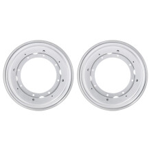 uxcell Lazy Susan Hardware, 2Pcs 12 Inch - Iron Round Ball Bearing Rotating Swivel Plate, Lazy Susan Turntable for DVD Tower, Bookshelf (Silver)