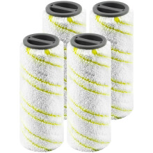 GIONAR 4 Pack Roller Brush Set for K?rcher FC3 FC5 FC7 Cordless Hard Floor Cleaner, Multi-Surface Microfibre Rollers for Efficient Cleaning