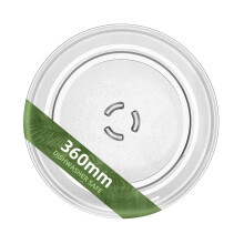 Gemroom 360mm Microwave Glass Plate for Whirlpool W10818723 Microwave Plate Replacement Microwave Glass Plate for KitchenAid, Maytag 360 mm Microwave