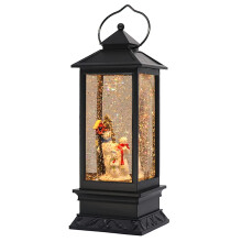 Eldnacele Snowman Family Christmas Water Spinner Globe Lantern with 6H Timer and USB Cord, Musical/Water Filled/Battery Operated for Christmas/bedroom