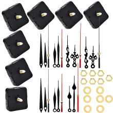 YIPUETERNITY 7 Pack Battery Powered Clock Mechanisms - Long & Short Shaft Replacement Clock Motors with Silent Quartz Movement and Hands
