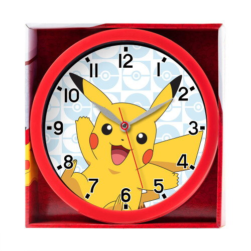Pokémon Pok?mon Pikachu Red Wall Clock POK3159 2