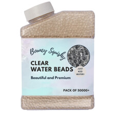 KhushBake Clear Water Beads Pack of 50500 Pcs, Refreshingly Soft and Soothing Water Beads for Creative Vases, Floating Pearls, Plants, Parties Floral