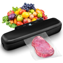 MeteMake Vacuum Sealer, Automatic Food Vacuum Sealer Machine One-Touch Vacuum Sealing for Dry & Moist Food Preservation, Compact Vacuum Packer Machine
