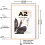 Scholar Tree Natural A2 (42x59.4cm) Wooden Picture Frames, Wall Mountable, A2 with Mount for A3 Frame 3