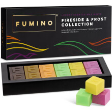 Wax Melts Fumino Fresh Handmade Luxury Strong Scented Multipack Fireside & Frost Bundle 12 Cubes 6 Fragrances with Beeswax and Coconut Oil