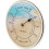 Acctim Acctim Tidal Wall Clock High & Low Tide, Blue/Yellow, 20cm 2