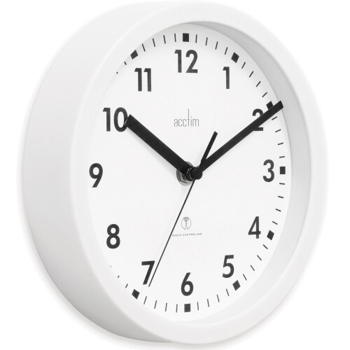 Acctim Acctim 74662 Nardo 20cm Radio Controlled White Wall Clock 2