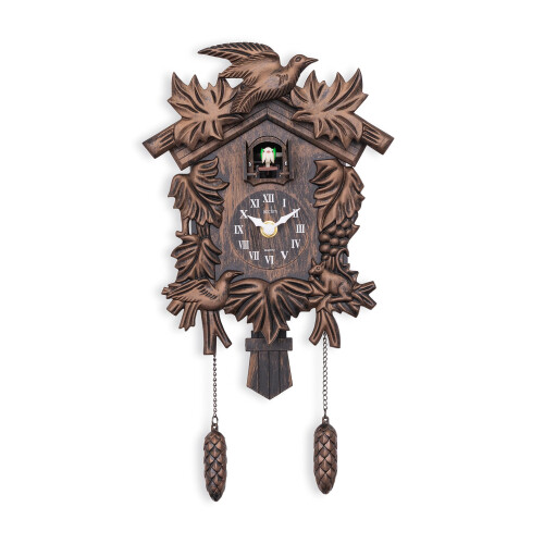 Acctim Acctim Hamburg Cuckoo Pendulum Wall Clock, Black Brown 1