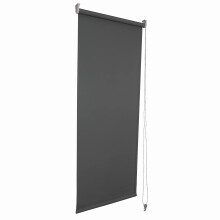 Funky Gadgets Blackout Roller Blinds Window Shades Easy Fit Thermal Roller Blind 3 Pass Black Out Fabric for Room Darkening Trimmable Child Safe Metal