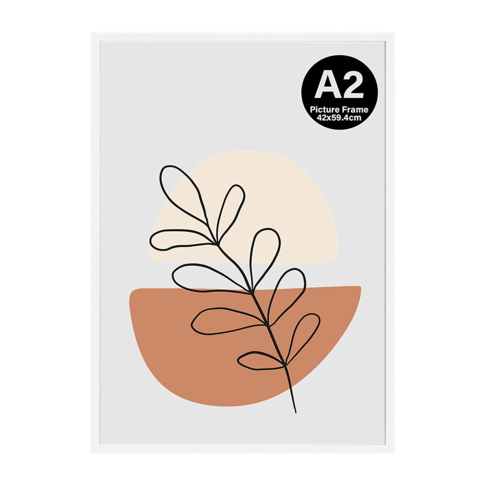 Kaiwin A2 Picture Frame, A2 Photo Frame, A2 Poster Frame (59.4X42cm), Wooden Photo Frame Used For Photos, Pictures, Posters?Puzzles White 5051223046875