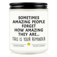 Thank You Gifts for Women Men, Inspirational Gift, Appreciation Gift for Teachers, You are Amazing Jar Candle Gifts, Christmas Encouragement