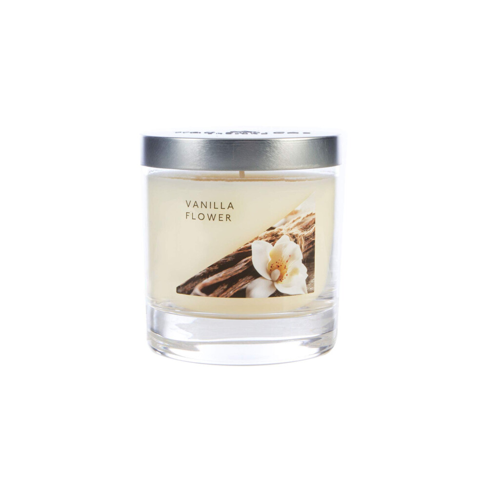 Wax Lyrical Vanilla Flower Candle, Up To 50Hrs, Wax, Medium Jar Ivory