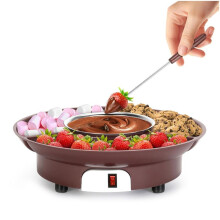 Panela Elétrica de Derretimento de Chocolate de 10 Oz, Máquina Aquecedora de Fonte de Fondue de Chocolate para Chocolates Ao Leite, Queijo e