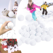 5cm Fake Snowballs White Realistic Artificial Snowballs,40Pcs Fake Snowball for Kids Indoor Snowballs Fight Game,Christmas Tree Decorations Xmas Fake