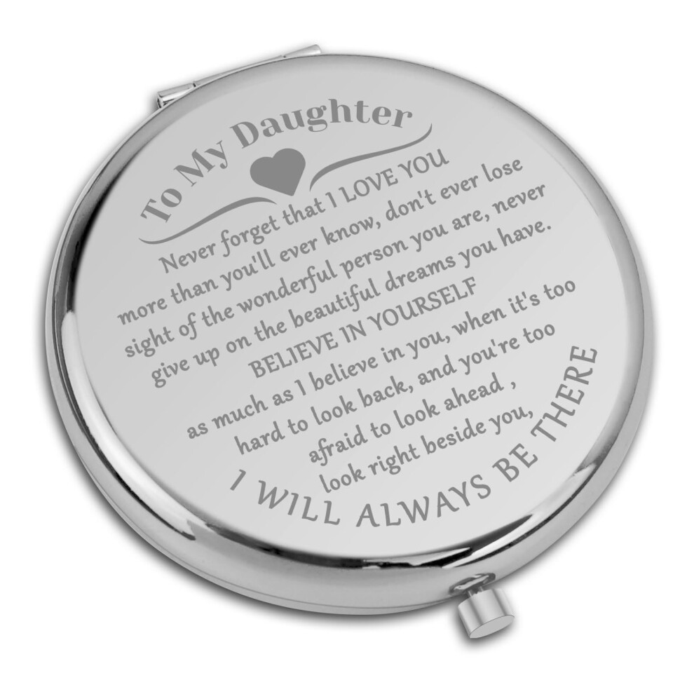Dabihu Inspirational Gifts For Daughters Compact Mirror For Daughter Stepdaughter Daughters Birthday Gift From Mum Dad Encouragement Graduation Gift Travel