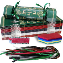 PopManko 30 Packs Christmas Crackers, Make Your Own Christmas Crackers Kit, Diy Christmas Crackers Bulk, Christmas Party Cracker Candy Paper Boxes