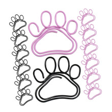 50pcs Cat Paw Paper Clips Cute Metal Clips for Office Planner Photos and File Organization
