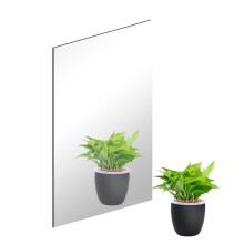 DARENYI Wall Mirror Tiles Frameless Glass Self Adhesive Stick on Mirror for Bathroom, Living Room, Bedroom, Door (30 x 21cm)