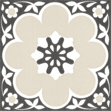 FloorPops 12-in by 12-in Black Daphne Vinyl Peel & Stick Floor Tiles (10 Tiles), (10 sq.ft./Carton)
