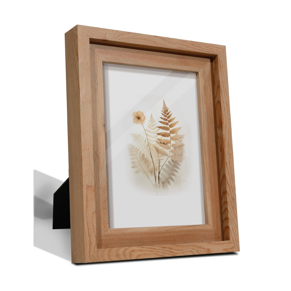 Sumgar 5X7 Picture Frames Photo Frame 7X5 Wooden Picture Frame Rustic Photo Frames With Wood Standing Desk Frame Wall Frames Vintage Decor Grain 5051223061335