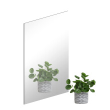 DRERIO 40x30cm Frameless Acrylic Mirror, 1 Pcs, 3mm Thick, Unbreakable, Rectangular, HD, Self-Adhesive, Sticky, Wall Adhesive, for Home,Decor
