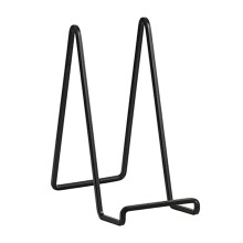 Plate Holder Easel Display Stand - 8 inch Metal Plate Stands for Display - Tabletop Picture Stand - Black Iron Easels for Display Pictures | Photo