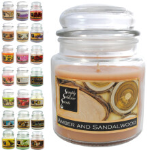SIMPLY SUBLIME SCENTS - Luxury Scented Candle - Exceptional Fragrance Oil - Medium Glass Jar, Up to 76 Hours - Clever Wax Formula for a Clean & Even