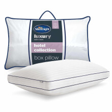 Silentnight Luxury Hotel Collection Box Support Pillow - Hotel Quality Back and Side Sleeper Pillow with Box Wall Design for Extra Head, Neck and