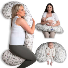 BellaMoon 3 in 1 Pregnancy Pillow ? Full Body Pillow Support for Pregnant Women - Adjustable C Shaped Pregnancy Pillows for Sleeping, Nursing & Baby