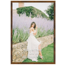 Giftgarden 18x12 inch Picture Frame Brown, Wall-Mounted 12x18 inch Photo Frame for Landscape, Portrait and Artwork - Horizontal or Vertical Display