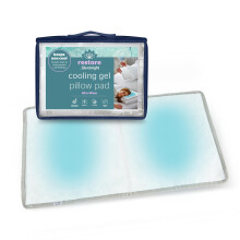 Silentnight Restore Cooling Pillow Pad - Cooling Mat Gel Pillow Cushion Insert for Night Sweats Sleeping Helps Absorb Body Heat, Prevent Overheating