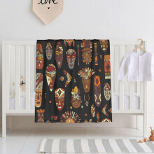 Baby Swaddle Blanket 30x40 Inch Soft Flannel with DoubleLayer Dotted Backing for Newborns Boys Girls