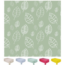 Home Direct Wipe Clean Table Cloth Oilcloth PVC Tablecloth Table Cover Protector Leaves 100cm x 140cm 39"x55" Sage Green