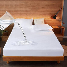 Double Bed Waterproof Mattress Protector - Fitted Cover, Soft Noiseless Washable Breathable & Vinyl Free - 30cm Deep (135x190/200cm)