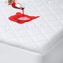 King Size Waterproof Mattress Protector,Bamboo Mattress Pad Cover Fitted Deep Pocket,3D Air Fabric Breathable Bed Mattress Cover Matress Protector