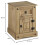 Seconique Seconique Corona Petite Bedside in Distressed Waxed Pine 3