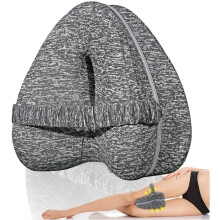 Cozy BoSpin knee pillow Leg | Memory Foam Wedge Pillow | Leg Pillows for Sleeping,Leg Pain, Knees Pain, Joints Pain & Pregnancy Bed Leg Cushion for