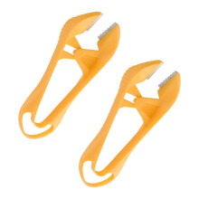 Garlic Peeler with Stainless Steel Blade, Ergonomic Garlic Skin Remover for Kitchen, 2PCS