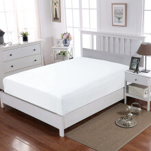 Egyptian Cotton 30cm Extra Deep Fitted Sheet T-200 Thread Count Luxury Hotel Quality Non - Iron Single Double King Super King (White, Double)