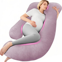 Chilling Home Pregnancy Pillow, 55 inches Maternity Pillow for Pregnant Women, Comfortable J Shaped Full Body Pillow Pregnancy Pillows for Sleeping,