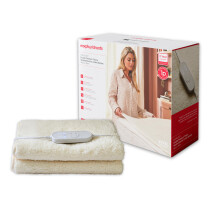 Morphy Richards EverCosy Premium Fleece Heated Electric Under Blanket, Teddy, Double, 150x122cm, 9 Settings, Adjustble Timer, 1p/hour Cost, Machine