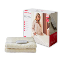 Morphy Richards EverCosy Premium Fleece Heated Electric Under Blanket, Teddy, King, 150x140cm, 9 Settings, Adjustble Timer, 4p/hour Cost, Machine