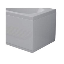 VeeBath Acubase 800mm Bath End Panel, Waterproof, Modern Panels for Bathroom Bathtub- White