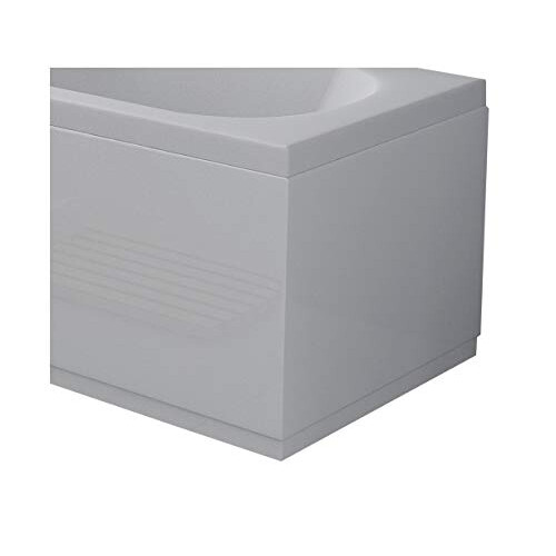 VeeBath Acubase 800mm Bath End Panel, Waterproof, Modern Panels for Bathroom Bathtub- White