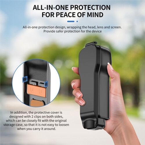 For  Pocket 3 Protective Case Camera Lens Screen Protector Flip Cover Quick Release Case Camera Accessories