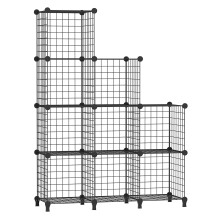 AWTATOS Cube Storage Unit, 9 Cube Wire Storage Shelves, Multifunctional DIY bookcases and Shelving Units Perfect for