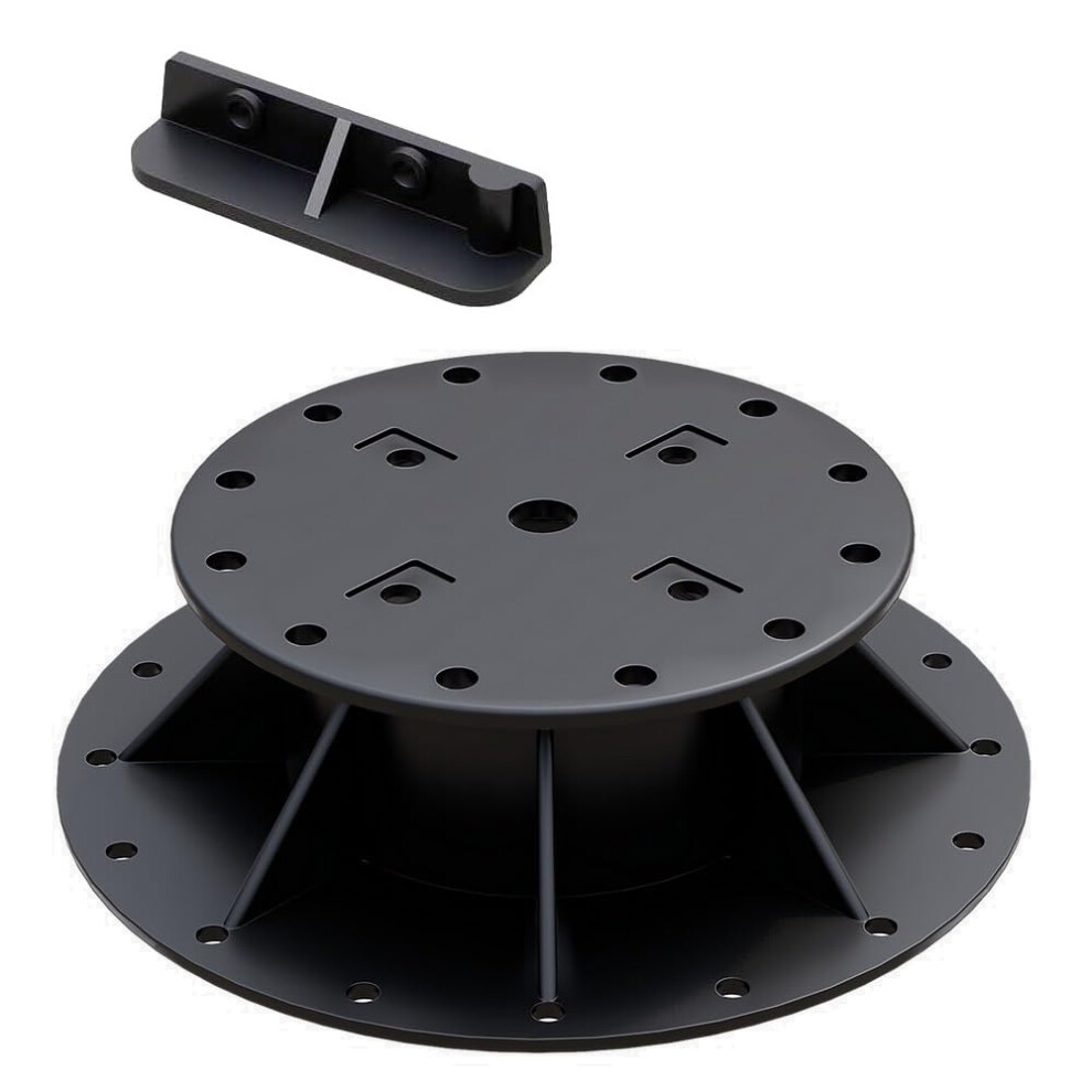 Ceta Adjustable Decking Pedestal, Pack Of 10, 28Mm-76Mm, Shed Base, Riser Bearing Support, Shed Support, Feet Suitable For Diy Projects, Deck 5051223089315